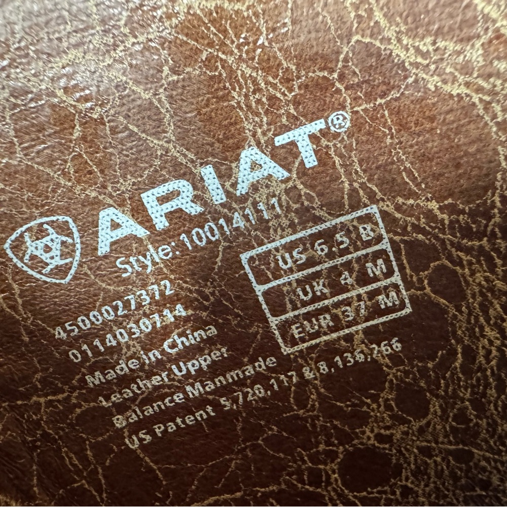 ARIAT Lyric Tall Brown Leather Boots - Picture 4 of 8